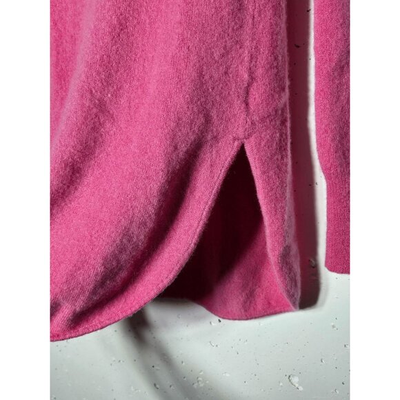 Halogen Women Pink Cashmere Wool Blend Sweater Size Small Soft Cozy Winter Fuzzy - Picture 4 of 9